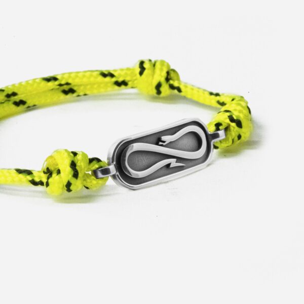 Propaganda Bracciale in Corda Gialla con Targa Propaganda W/ Nove25 In Argento Convenienza