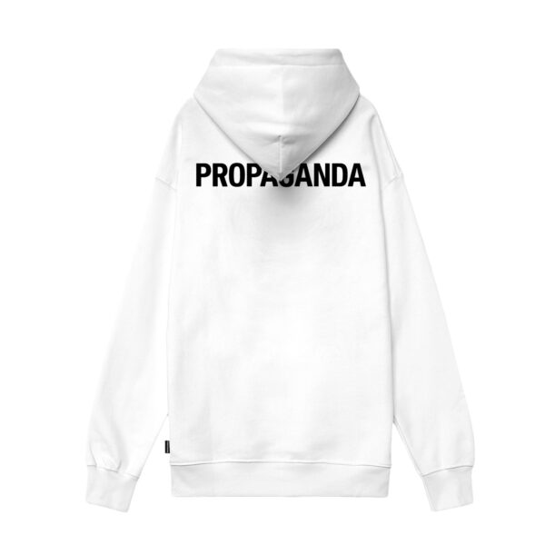 Propaganda Logo Classic Hoodie – White Sottocosto