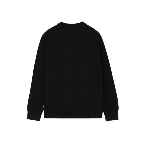 Propaganda Logo Embroidery Crewneck – Black In Vendita