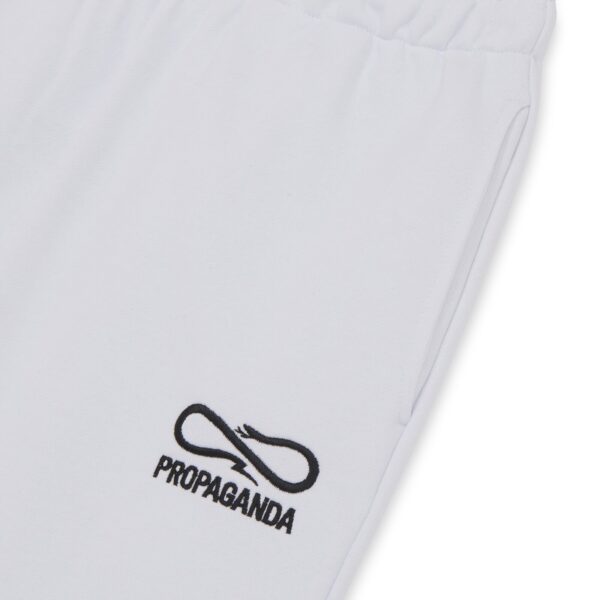 Propaganda Logo Embroidery Sweatpant – White Negozio