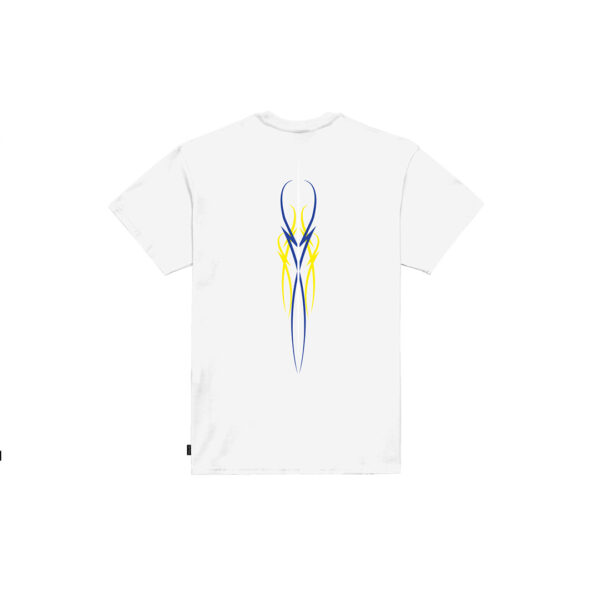 Propaganda Logo Pin Stripe Tee – White Nuovo
