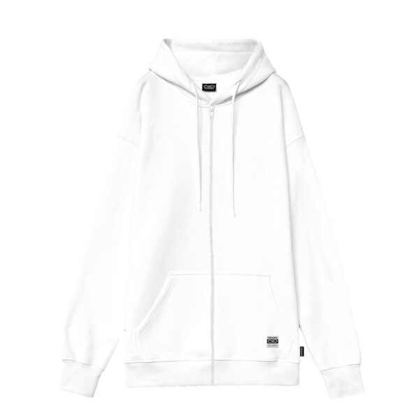 Propaganda Label Classic – Camo Zip Hoodie – White Consegna Veloce