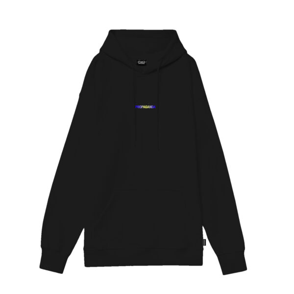 Propaganda Ribs Gradient Hoodie – Black Negozio