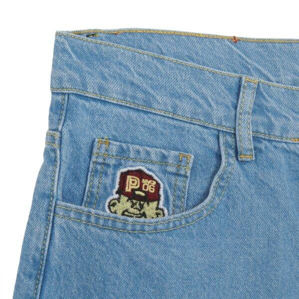Propaganda Denim Baseball Shorts – Blue Vendita