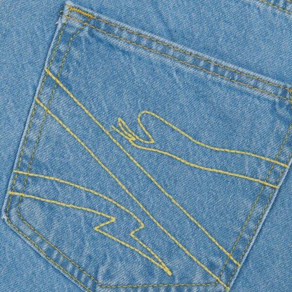 Propaganda Denim Baseball Shorts – Blue Vendita