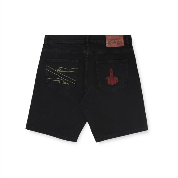 Propaganda Denim Baseball Shorts – Black Promozione