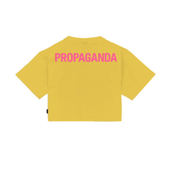 Propaganda Logo Woman Crop Top Tee – Aurora Sconto