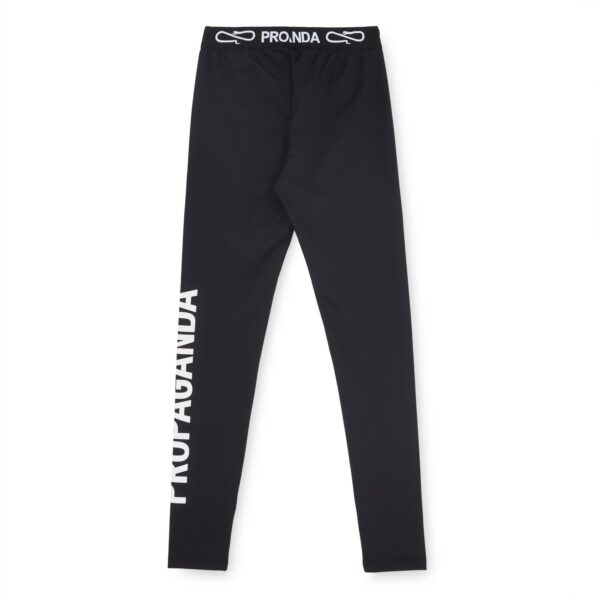 Propaganda Logo Woman Leggings – Black Saldi Di Fabbrica