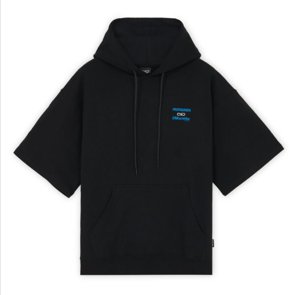 Propaganda Propaganda x ilMuretto Hoodie Short Sleeve – Black Convenienza