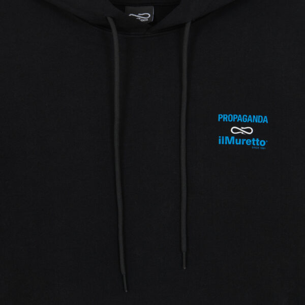 Propaganda Propaganda x ilMuretto Hoodie Short Sleeve – Black Convenienza