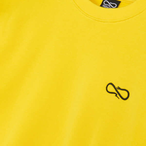 Propaganda Logo Woman Crewneck – Yellow Enormi sconti