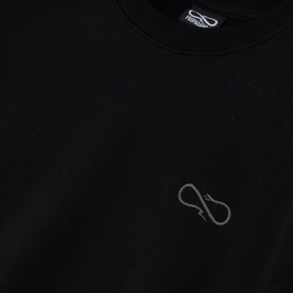 Propaganda Logo Woman Crewneck – Black Officina