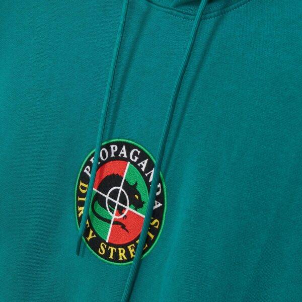 Propaganda Shield Hoodie – Petrol Italy