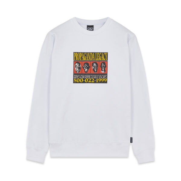 Propaganda Wanted Crewneck – White Promozione