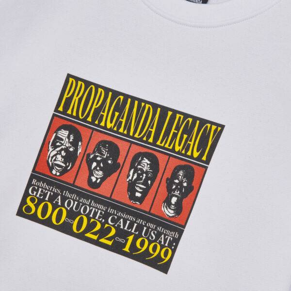 Propaganda Wanted Crewneck – White Promozione