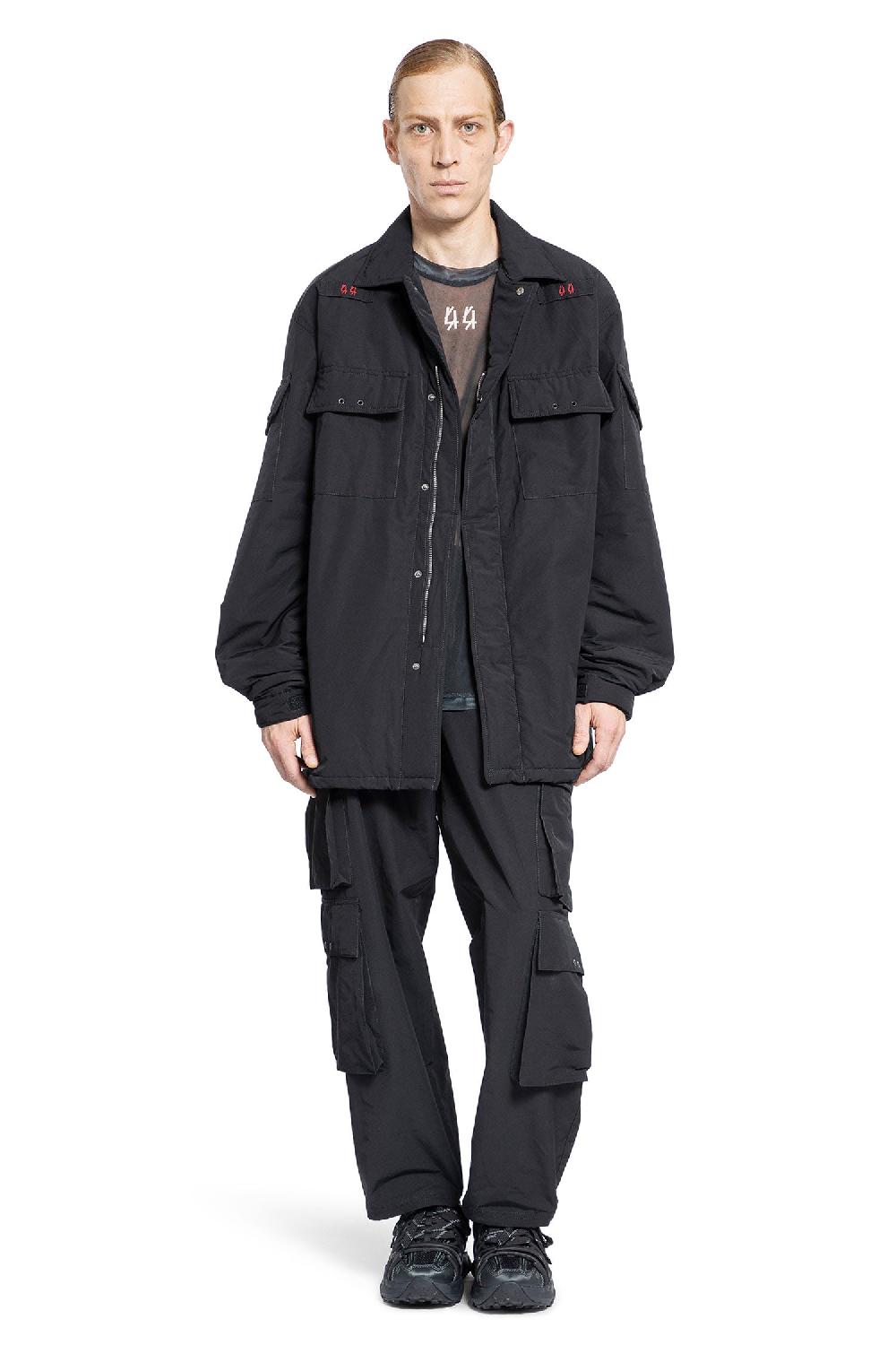 Antonioli 44 LABEL GROUP MAN BLACK JACKETS Offerte esclusive
