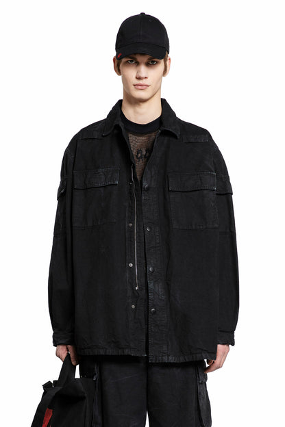 Antonioli 44 LABEL GROUP MAN BLACK JACKETS Negozio