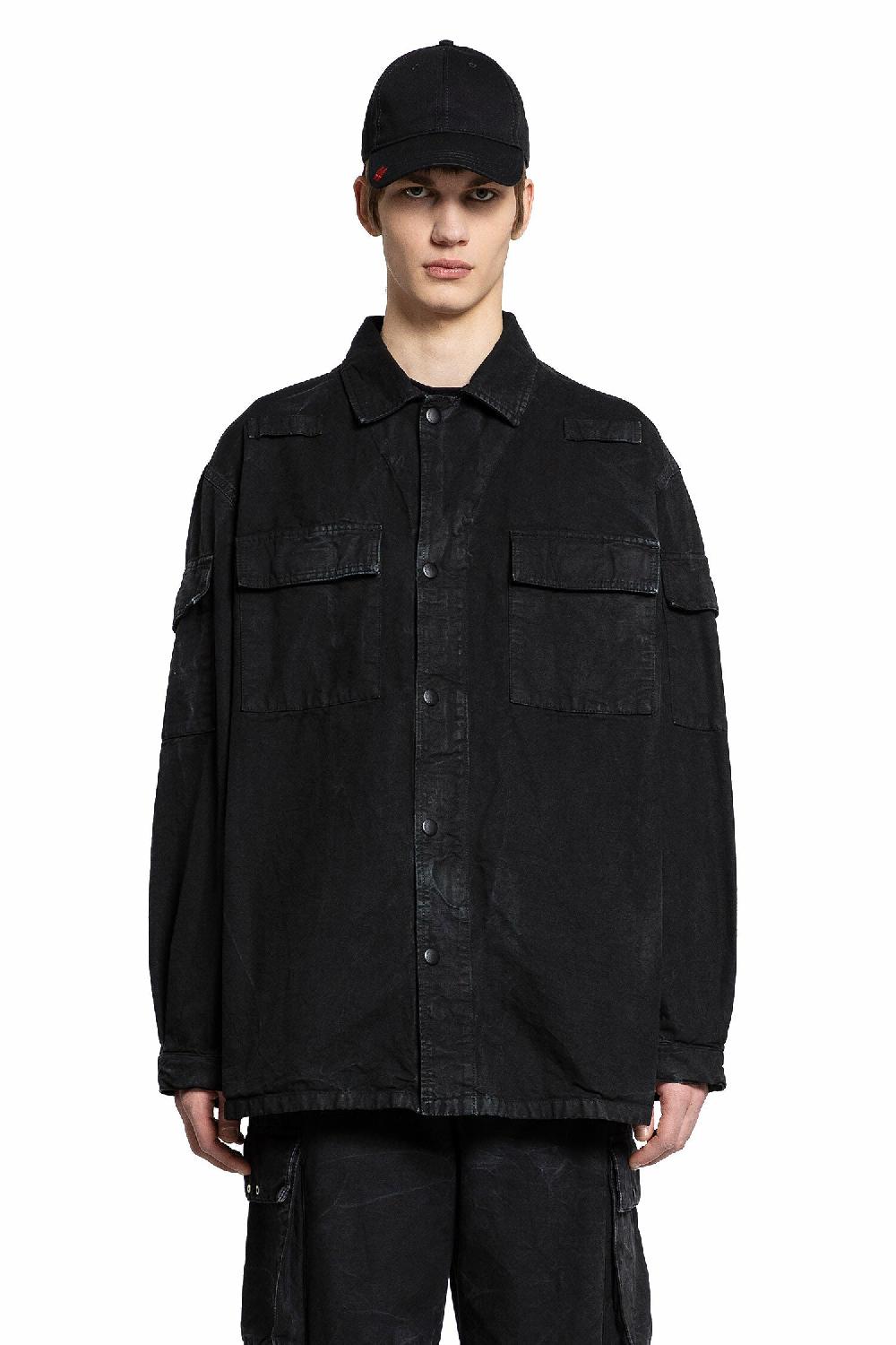 Antonioli 44 LABEL GROUP MAN BLACK JACKETS Negozio