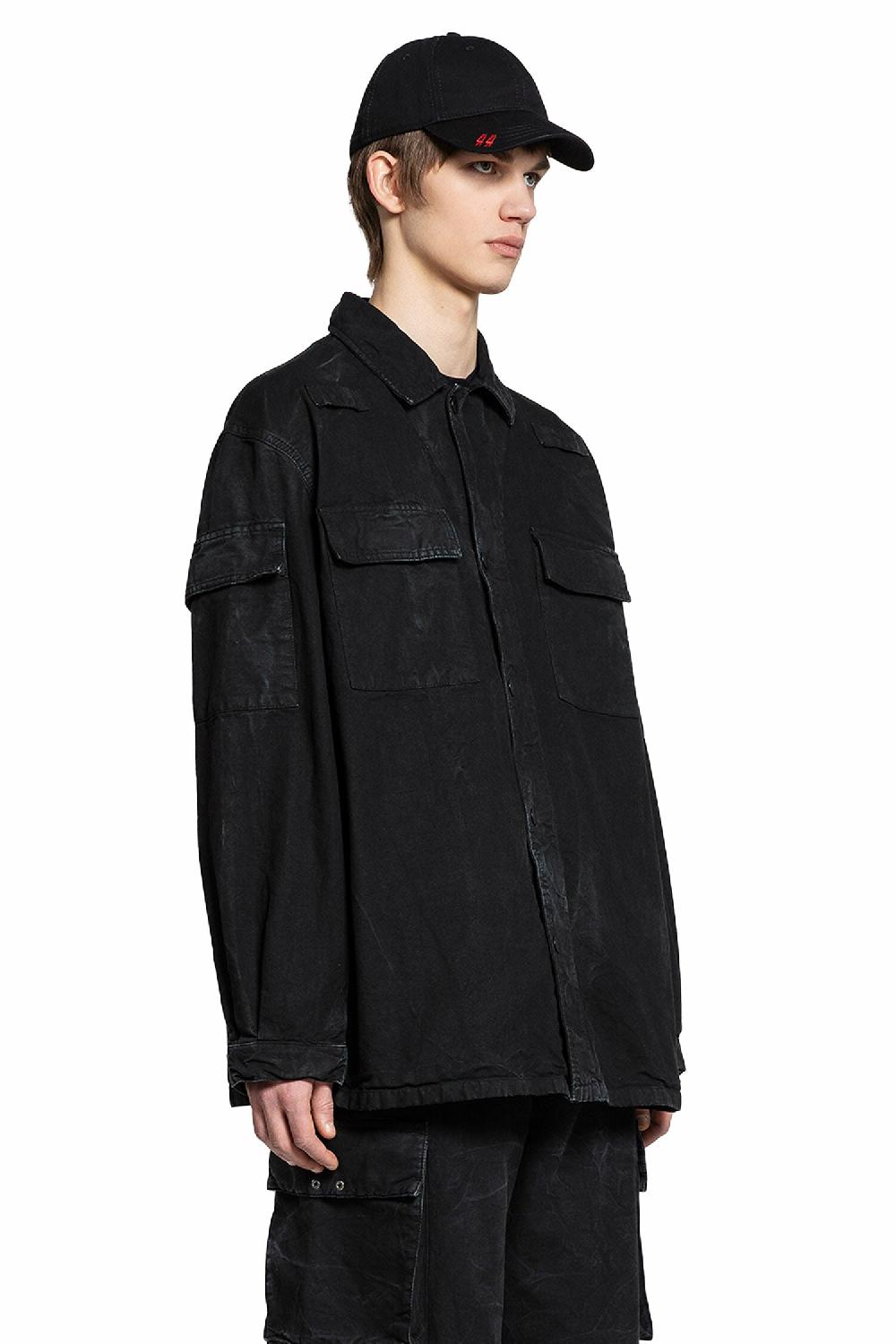 Antonioli 44 LABEL GROUP MAN BLACK JACKETS Negozio