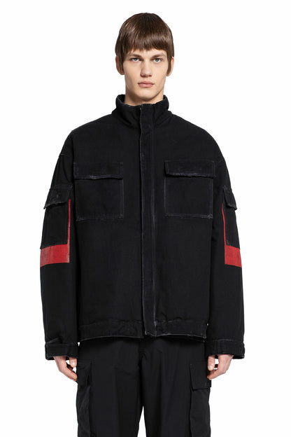 Antonioli 44 LABEL GROUP MAN BLACK JACKETS Moda