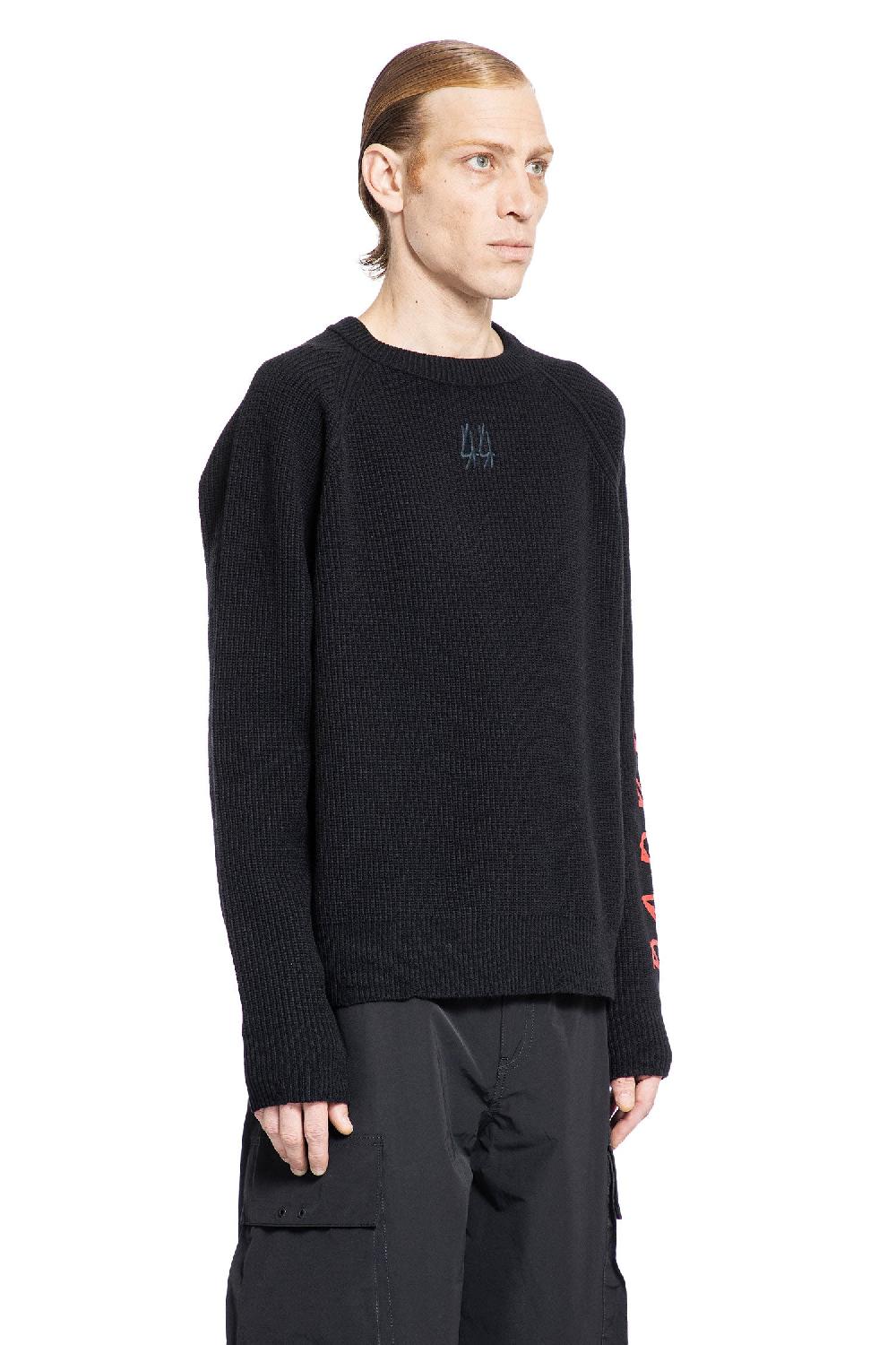 Antonioli 44 LABEL GROUP MAN BLACK KNITWEAR Offerte giornaliere