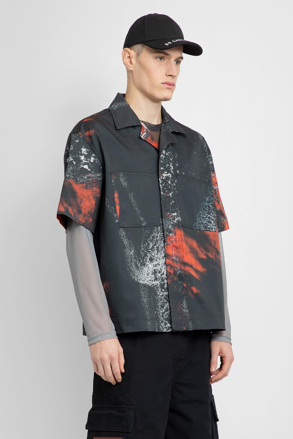 Antonioli 44 LABEL GROUP MAN BLACK SHIRTS Qualità