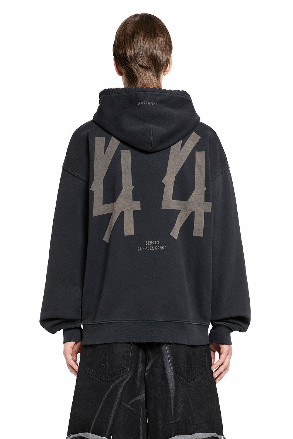 Antonioli 44 LABEL GROUP MAN BLACK SWEATSHIRTS Sottocosto