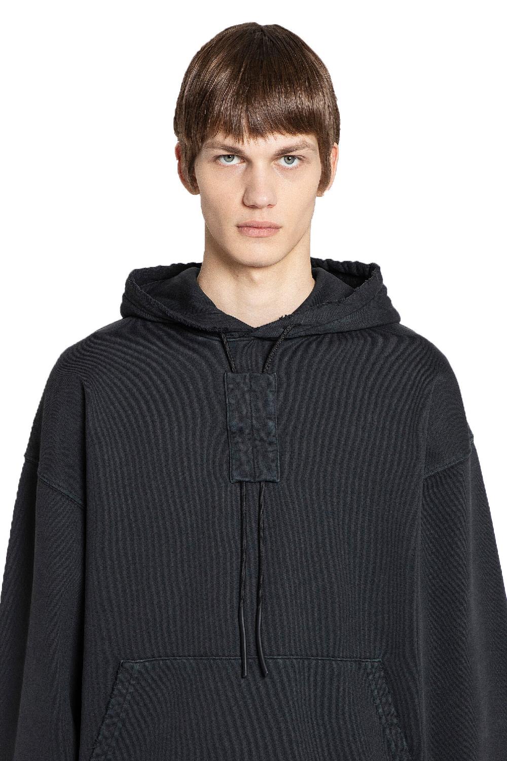 Antonioli 44 LABEL GROUP MAN BLACK SWEATSHIRTS Sottocosto