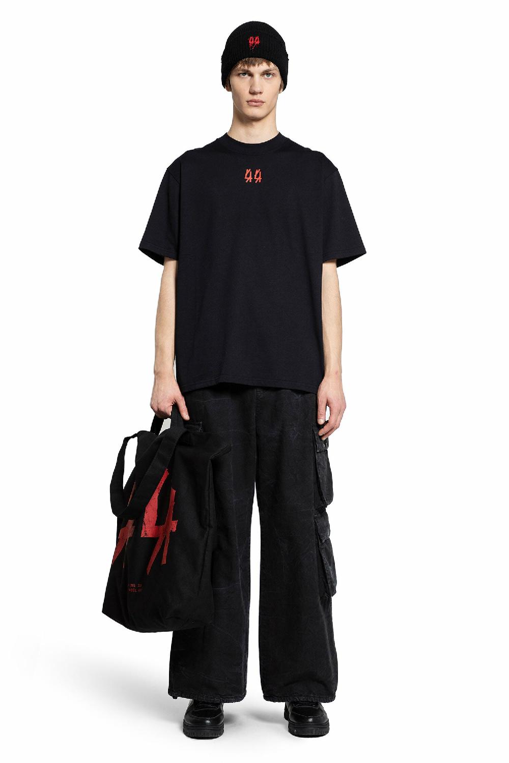 Antonioli 44 LABEL GROUP MAN BLACK T-SHIRTS & TANK TOPS Sconto