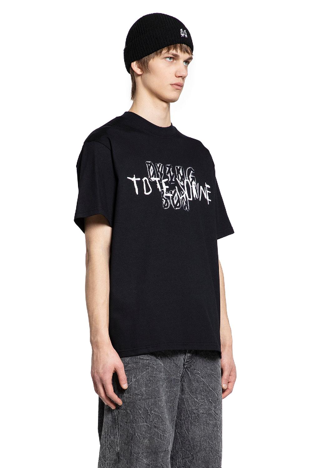 Antonioli 44 LABEL GROUP MAN BLACK T-SHIRTS & TANK TOPS Economico