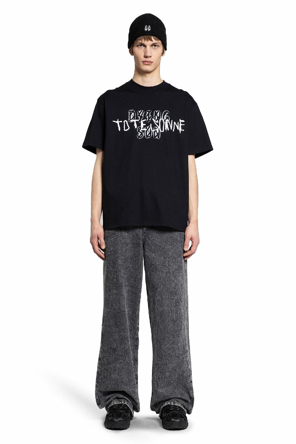 Antonioli 44 LABEL GROUP MAN BLACK T-SHIRTS & TANK TOPS Economico
