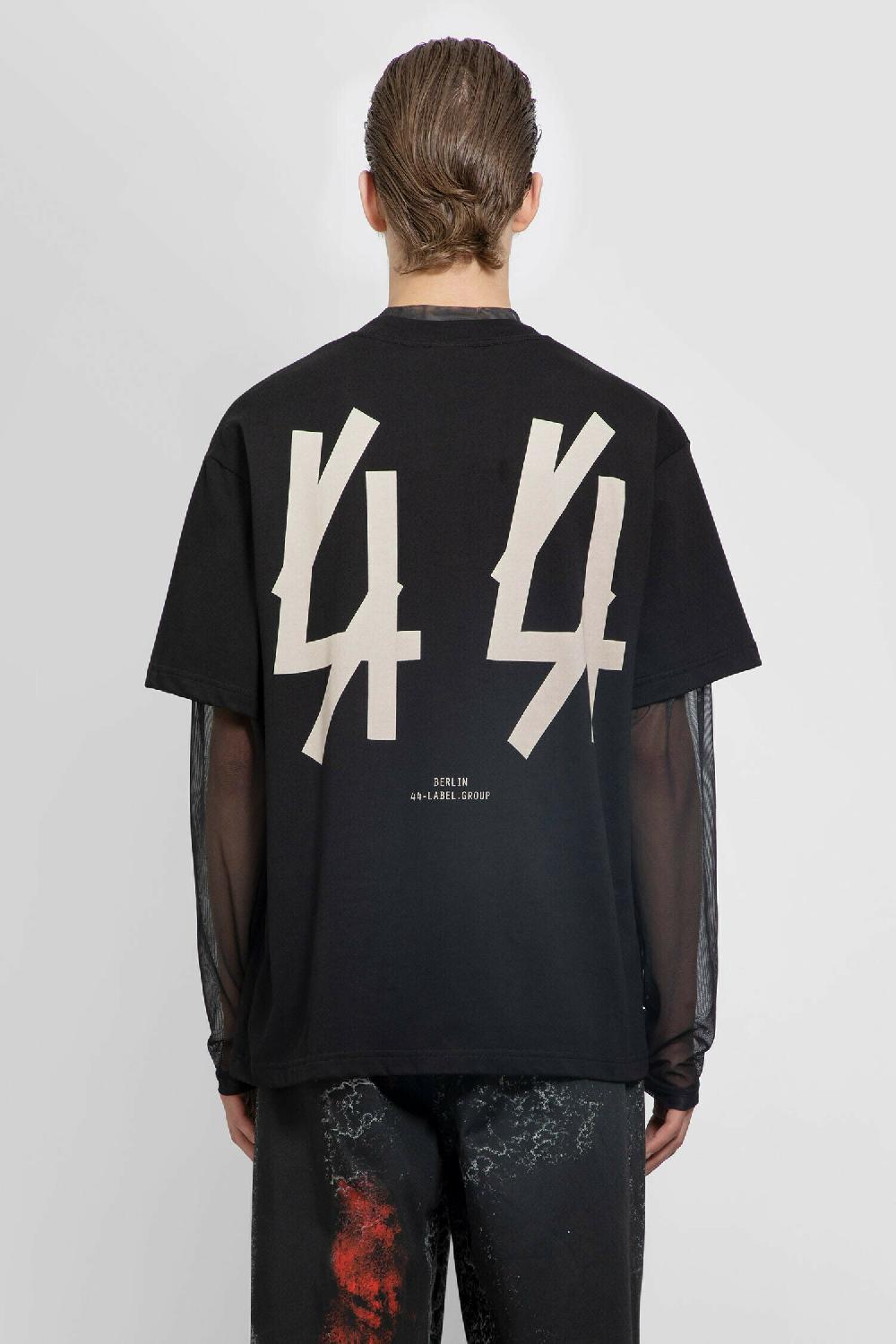 Antonioli 44 LABEL GROUP MAN BLACK T-SHIRTS & TANK TOPS Vendita Economica