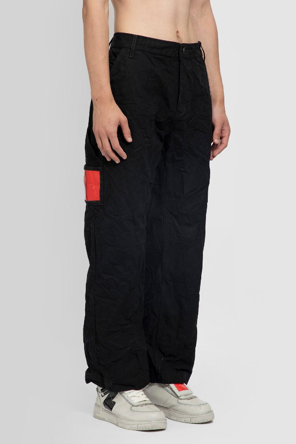 Antonioli 44 LABEL GROUP MAN BLACK TROUSERS In Saldo