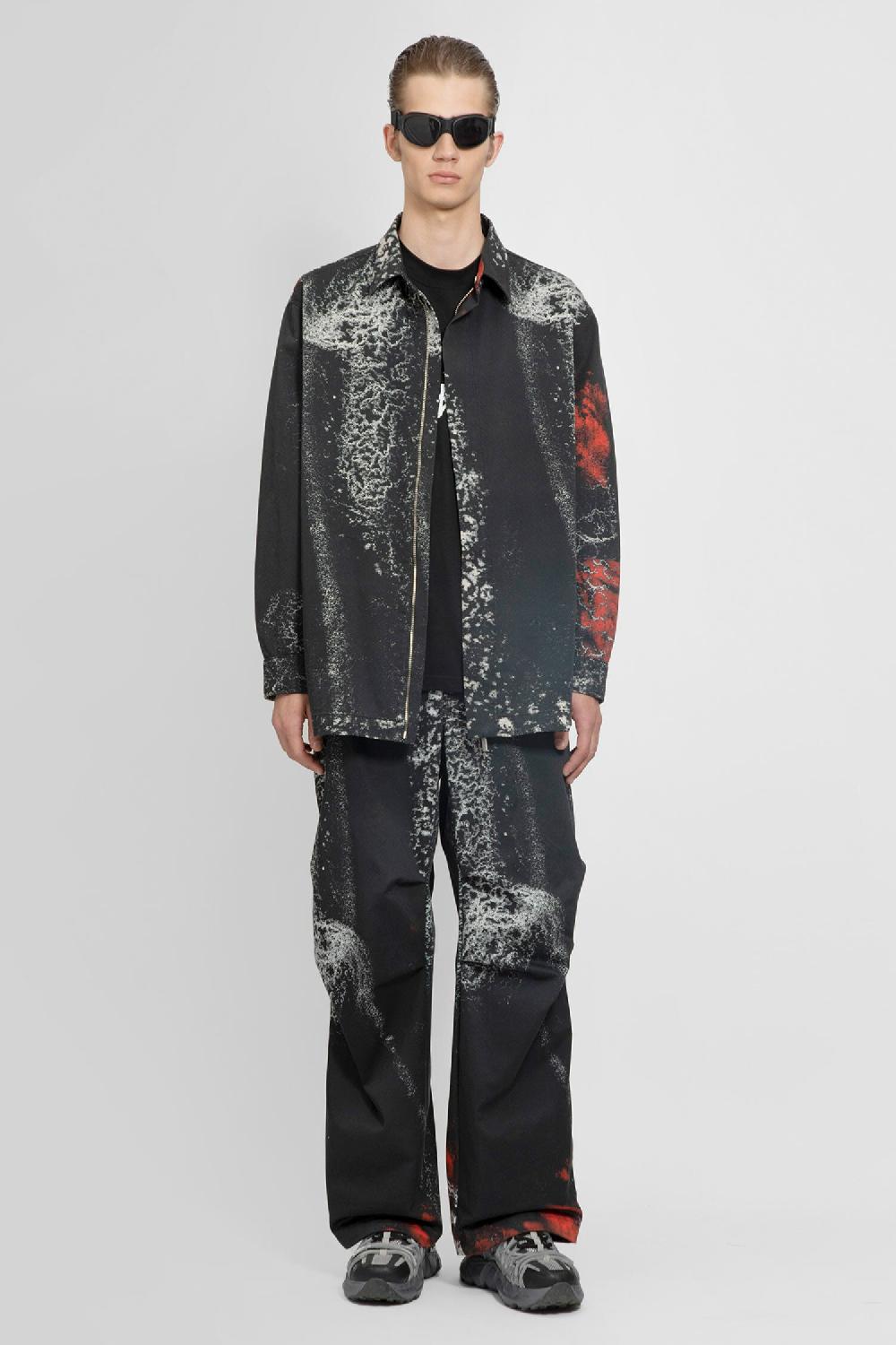 Antonioli 44 LABEL GROUP MAN BLACK TROUSERS Italia