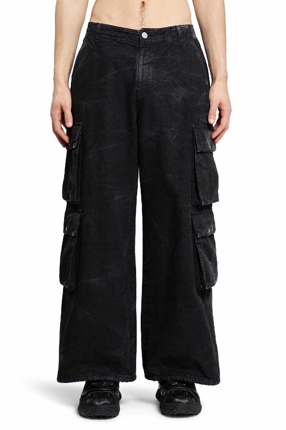 Antonioli 44 LABEL GROUP MAN BLACK TROUSERS Italy
