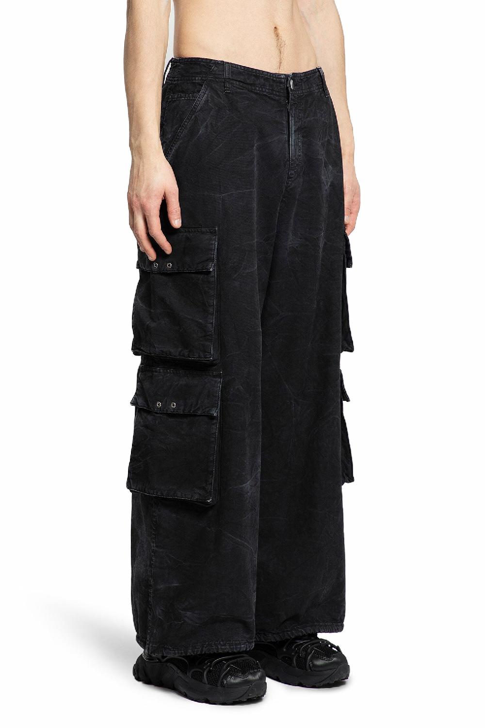 Antonioli 44 LABEL GROUP MAN BLACK TROUSERS Italy