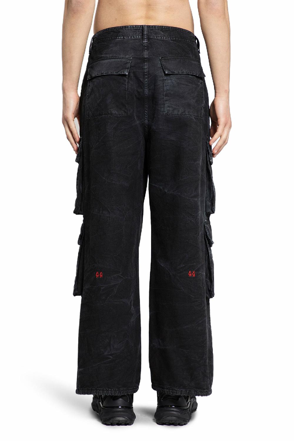 Antonioli 44 LABEL GROUP MAN BLACK TROUSERS Italy