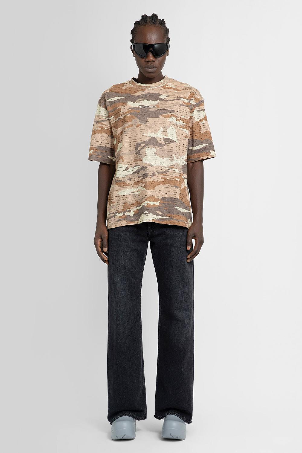 Antonioli ACNE STUDIOS MAN BEIGE T-SHIRTS & TANK TOPS Saldi Di Fabbrica