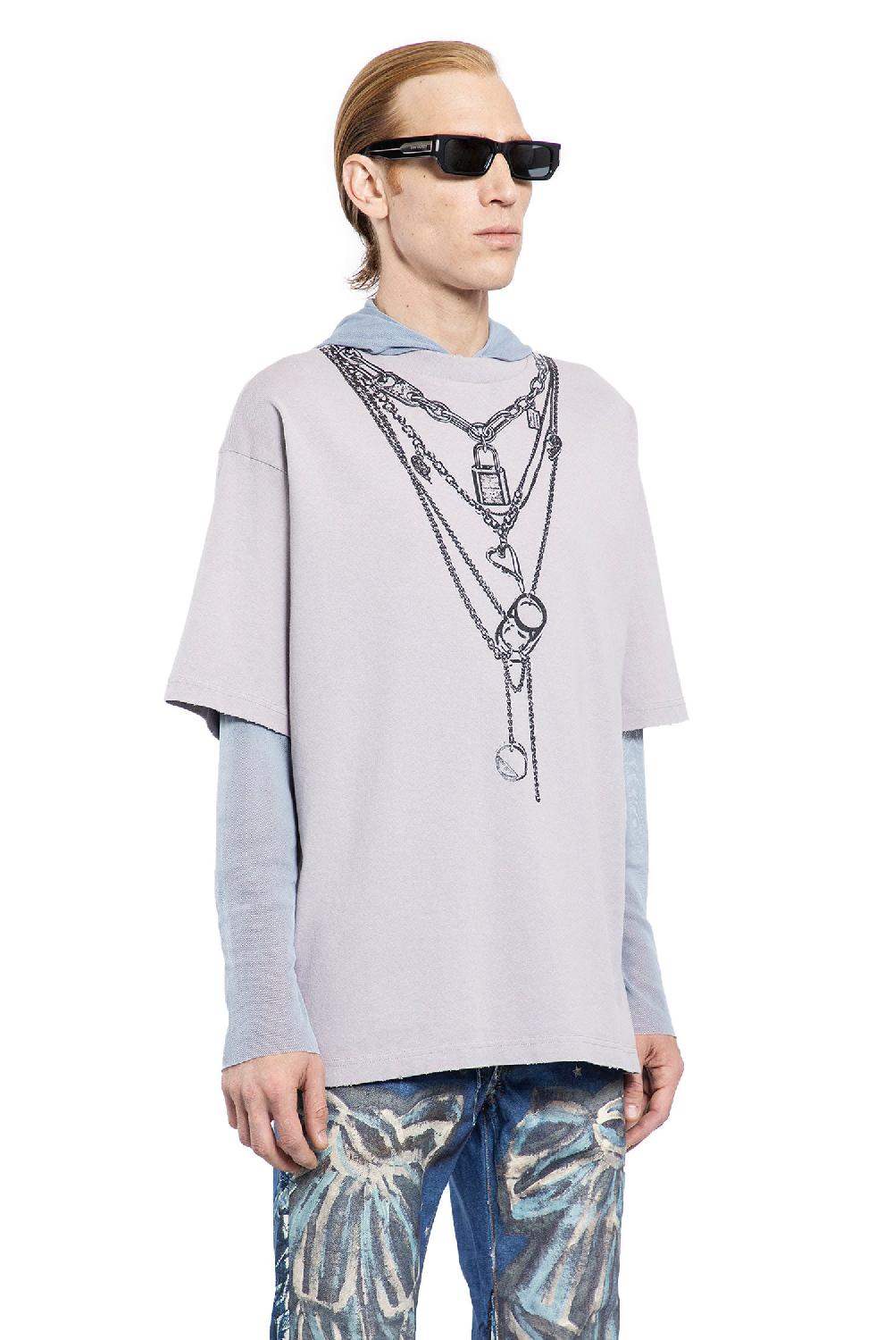 Antonioli ACNE STUDIOS MAN GREY T-SHIRTS & TANK TOPS Economico