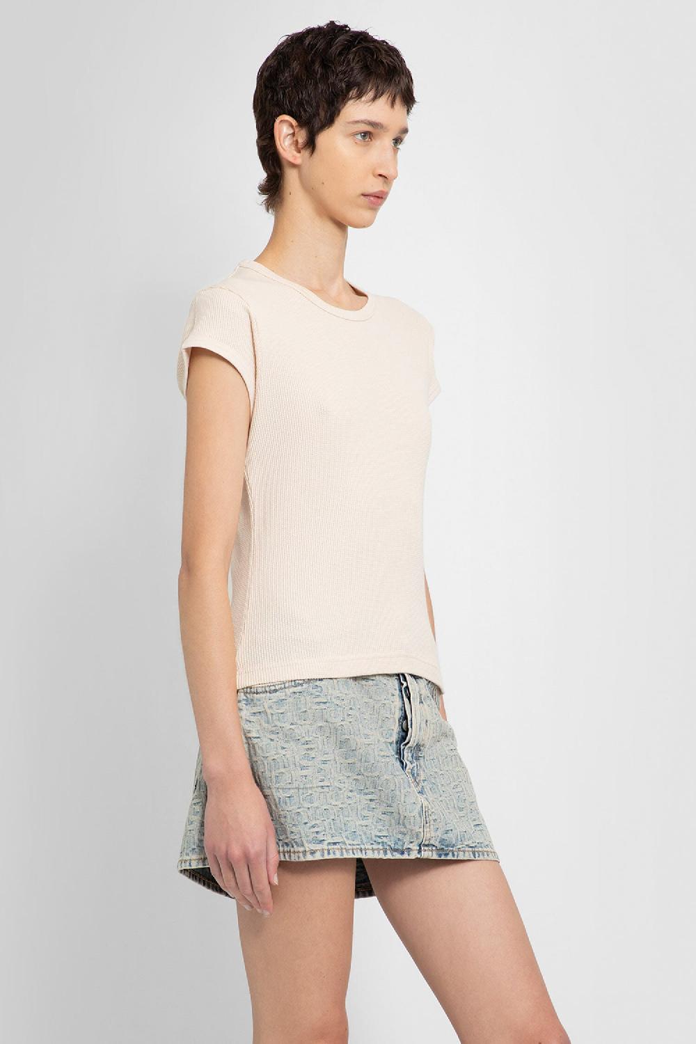 Antonioli ACNE STUDIOS WOMAN BEIGE T-SHIRTS & TANK TOPS Nuovo