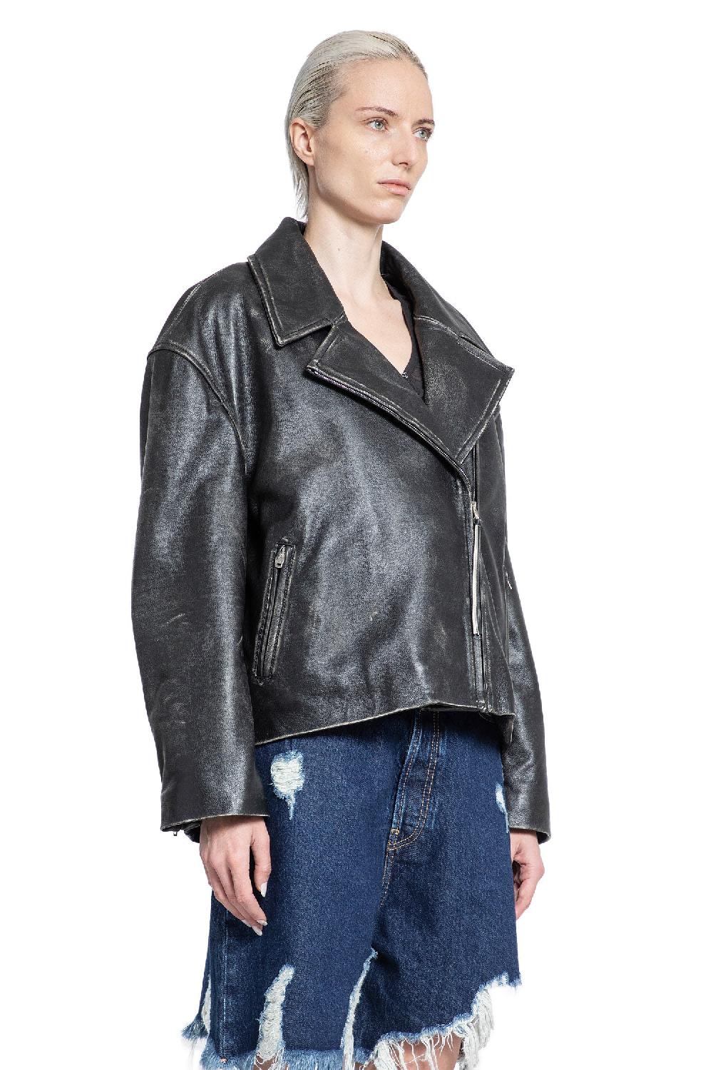 Antonioli ACNE STUDIOS WOMAN BLACK JACKETS Soddisfazione Garantita