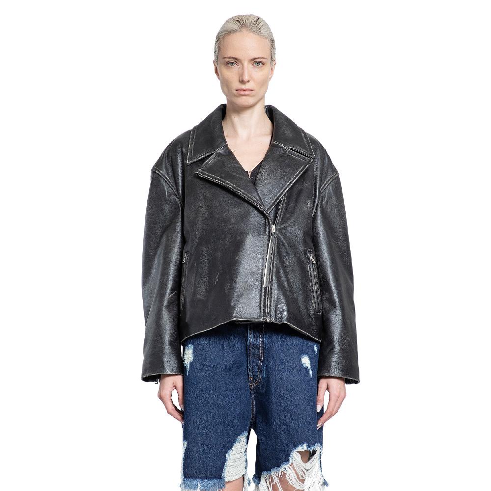 Antonioli ACNE STUDIOS WOMAN BLACK JACKETS Soddisfazione Garantita