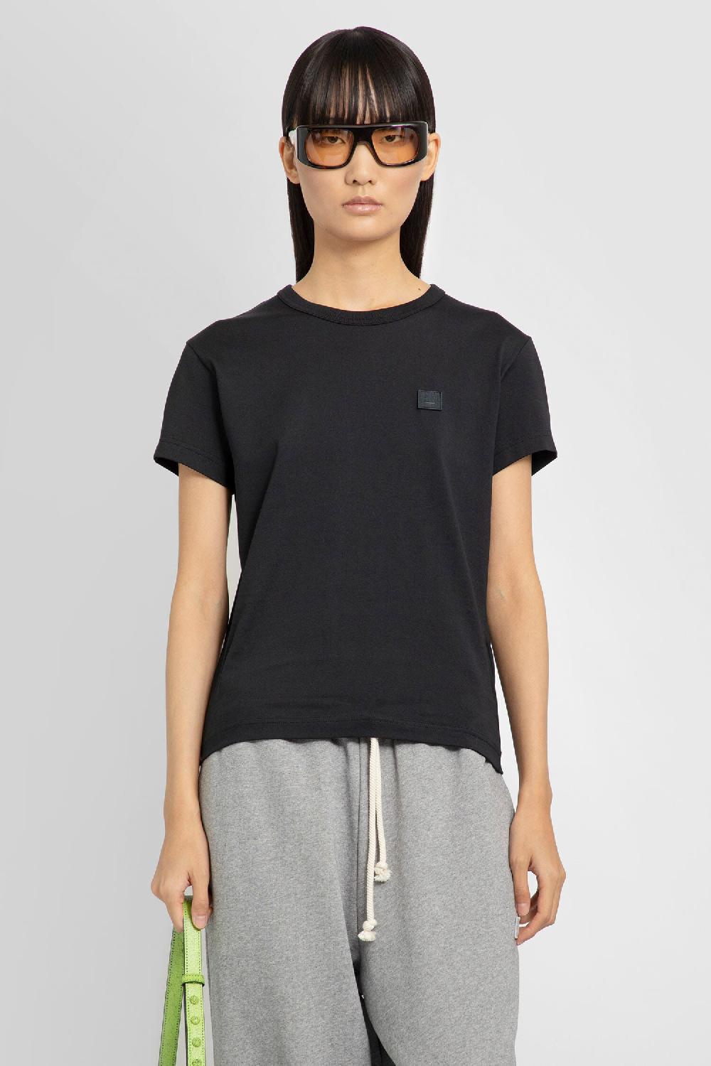 Antonioli ACNE STUDIOS WOMAN BLACK T-SHIRTS & TANK TOPS Promozione Limitata