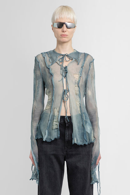 Antonioli ACNE STUDIOS WOMAN BLUE SHIRTS Sconto