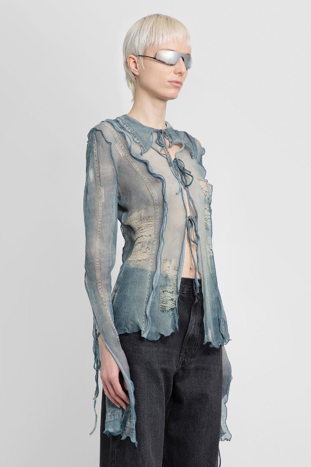Antonioli ACNE STUDIOS WOMAN BLUE SHIRTS Sconto