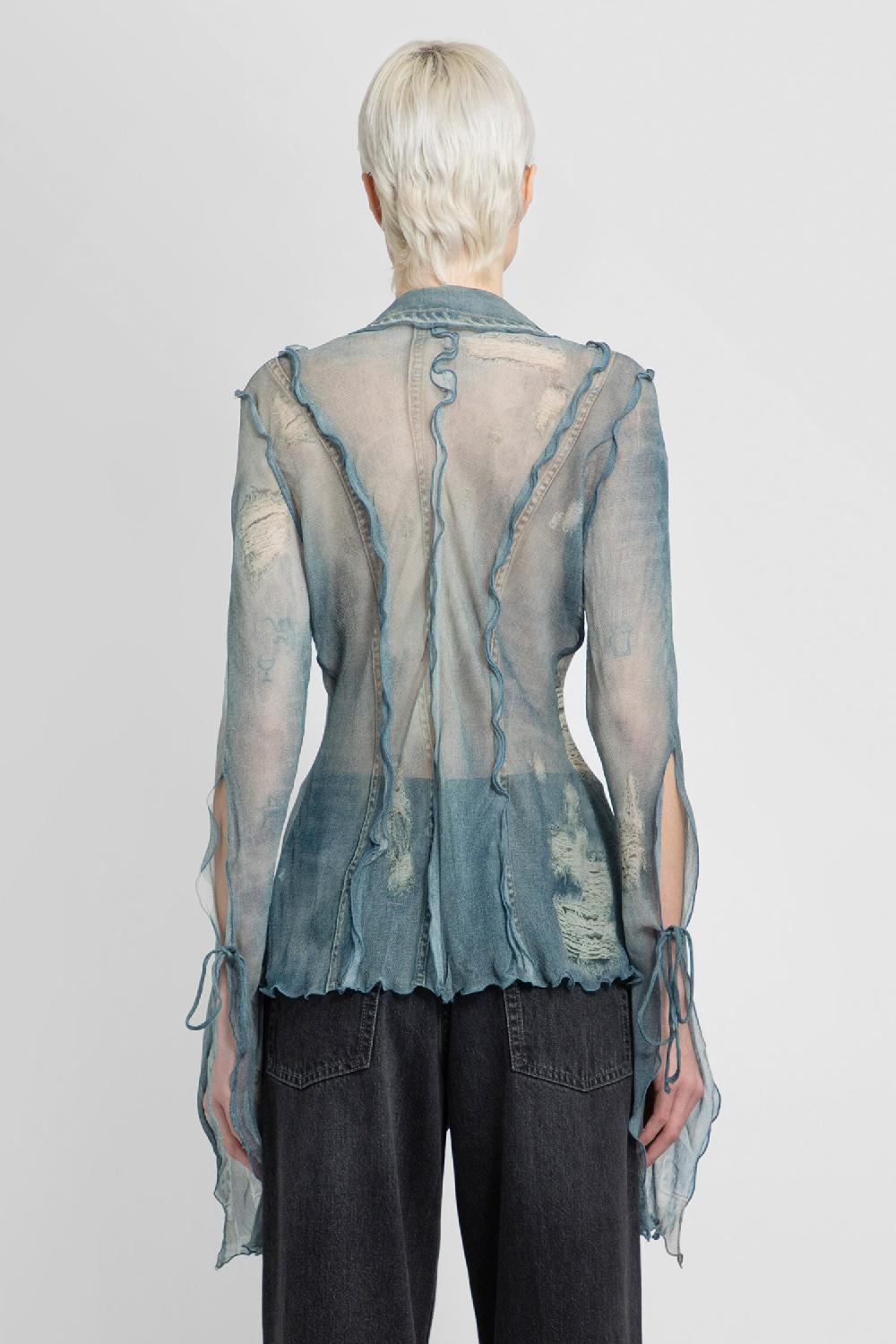 Antonioli ACNE STUDIOS WOMAN BLUE SHIRTS Sconto