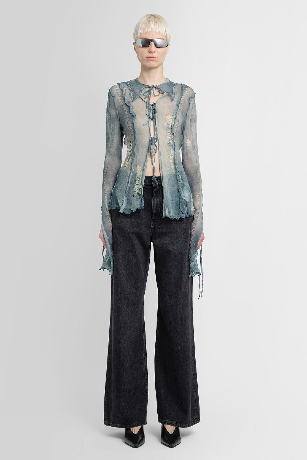 Antonioli ACNE STUDIOS WOMAN BLUE SHIRTS Sconto