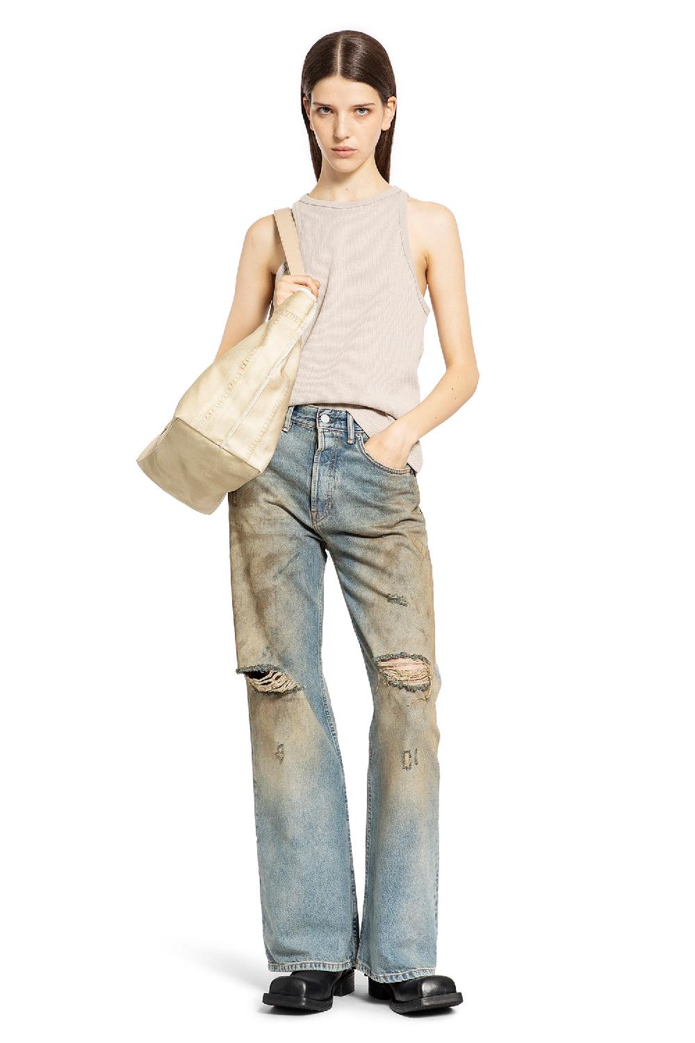 Antonioli ACNE STUDIOS WOMAN GREY T-SHIRTS & TANK TOPS In Saldo