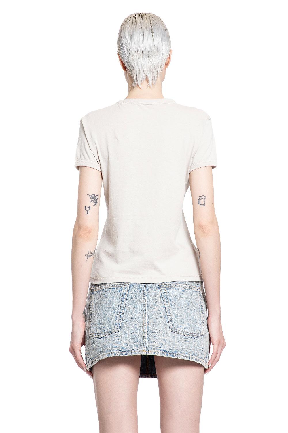 Antonioli ACNE STUDIOS WOMAN GREY T-SHIRTS & TANK TOPS Moda