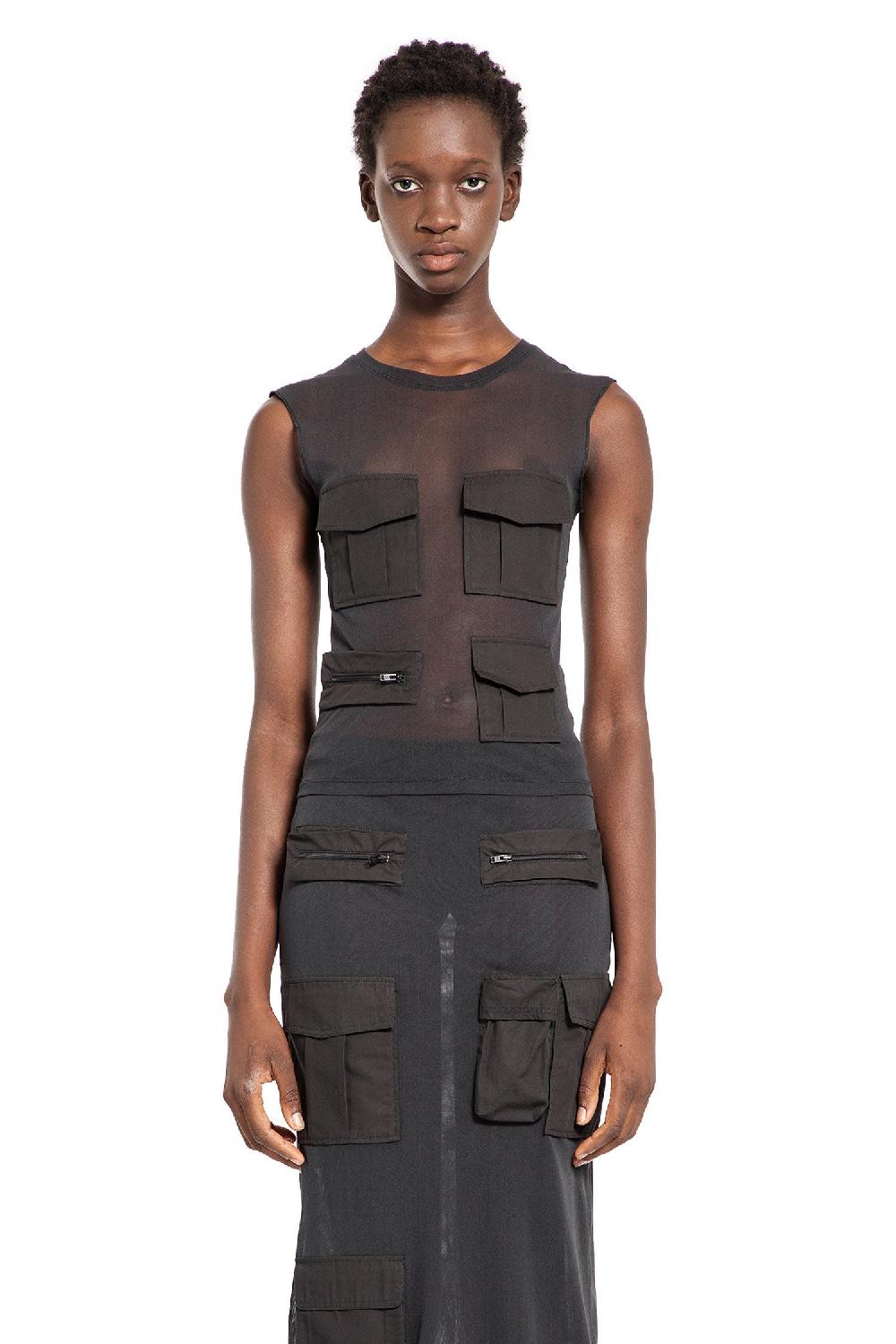 Antonioli ACNE STUDIOS WOMAN GREY T-SHIRTS & TANK TOPS 2025